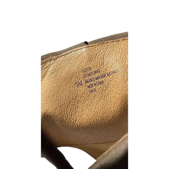 SOLF.Women Brown Suede Knee-High Heeled Boots Size 7.5   & Button Details - Picture 10 of 13